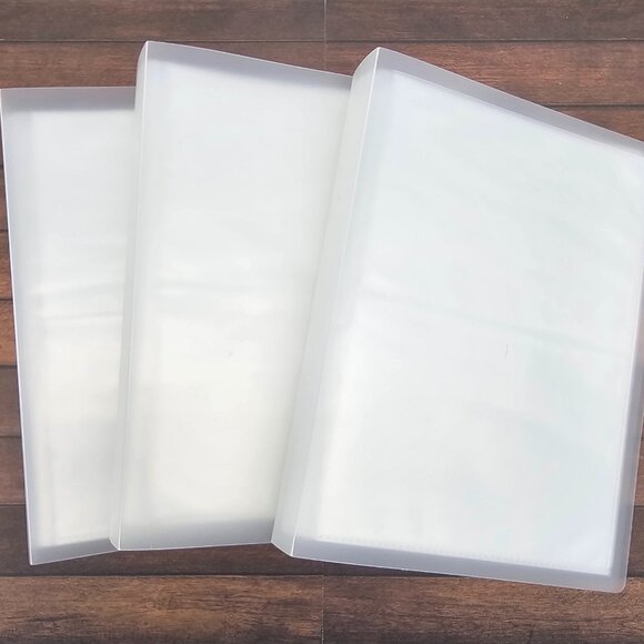Clear Photo Album/Sticker Book. 5 Books (80 Slots each book holds) For 5" x3.5" - Picture 1 of 13